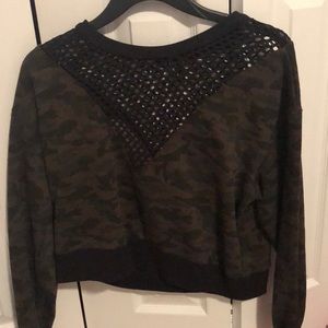 Mesh camo long sleeve